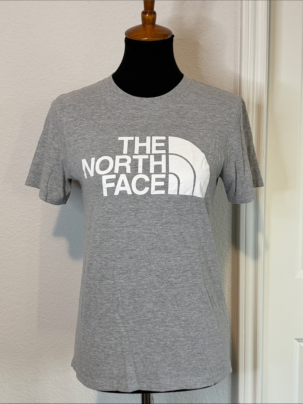 The North Face Heather Gray Logo Short Sleeve Tee